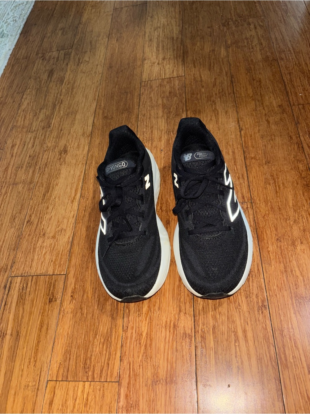 New Balance Kids Black and White Lightweight Sneakers